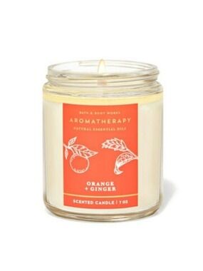 ORANGE GINGER "ENERGY" SINGLE WICK CANDLE